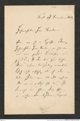 Nachlass Franz Steindachner, Brief von August Alber an Franz Steindachner (17.12.1882), Inv.Nr. 5.02, Seite 1